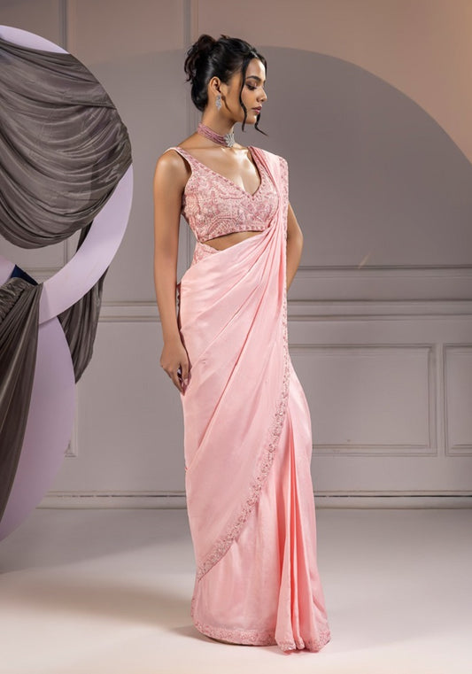 Pastel Aesthetic - Saree Set
