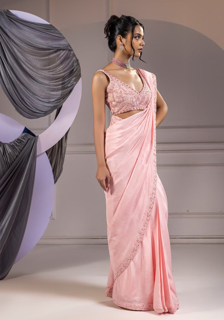 Pastel Aesthetic - Saree Set