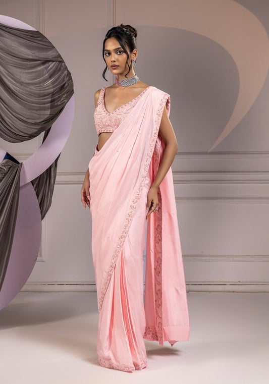 Pastel Aesthetic - Saree Set
