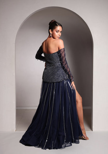 Midnight Aura - lehenga set