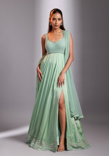 Nova glaze anarkalli set