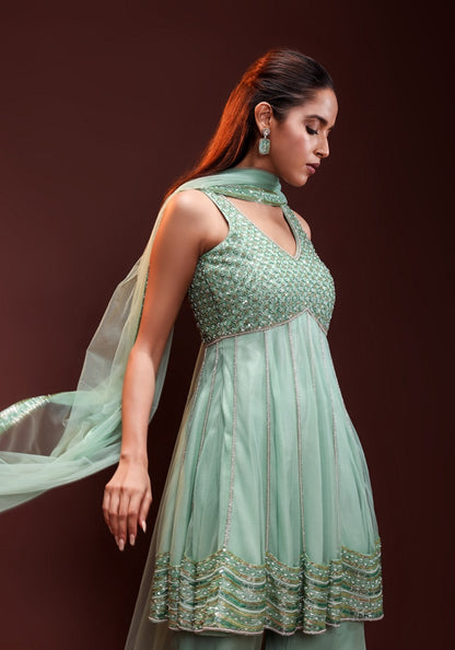 Tunic top sharara set