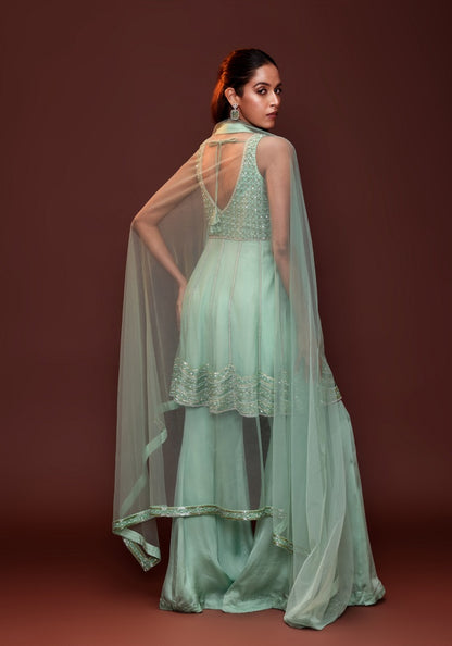 Tunic top sharara set