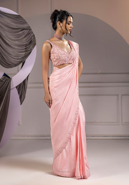 Pastel Aesthetic - Saree Set