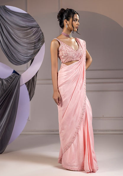 Pastel Aesthetic - Saree Set
