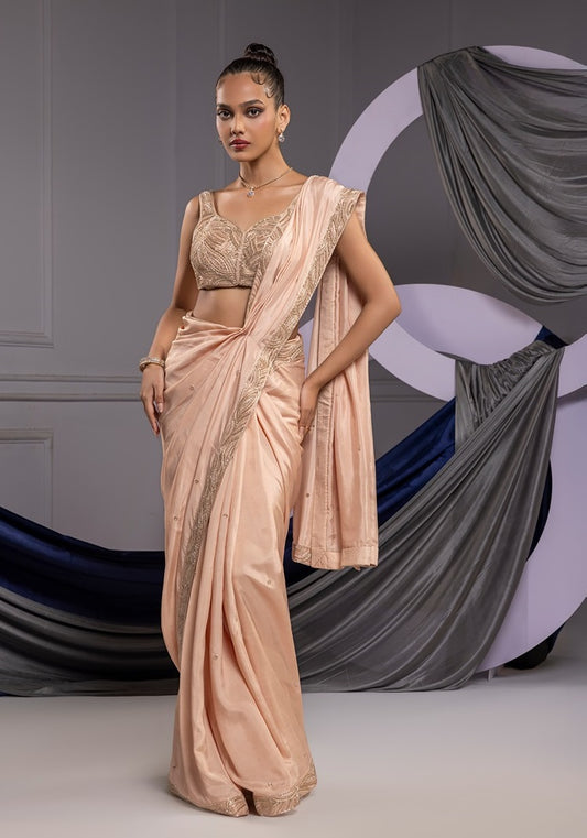 Champion beige - saree set