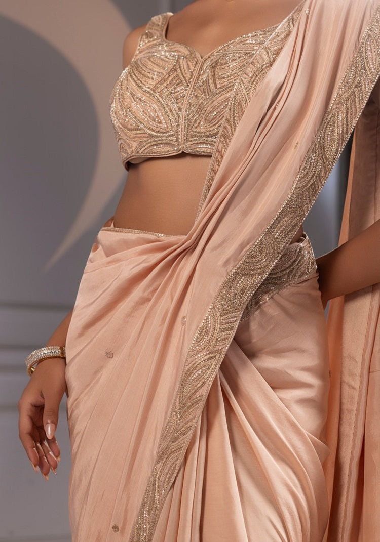 Champion beige - saree set