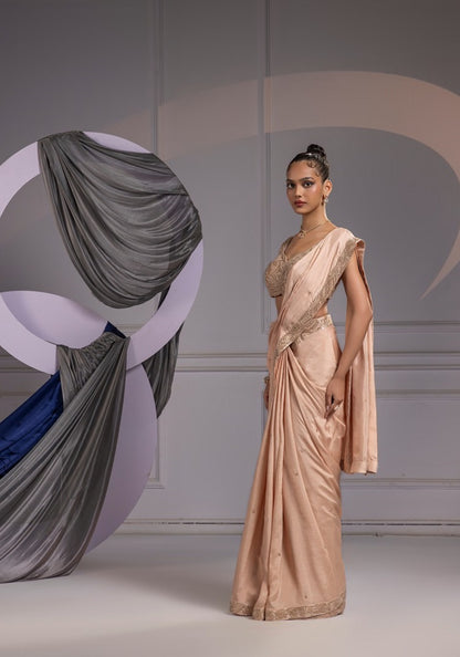 Champion beige - saree set